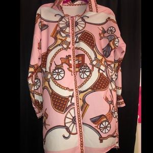 “Take me to town” pink dress/shirt
